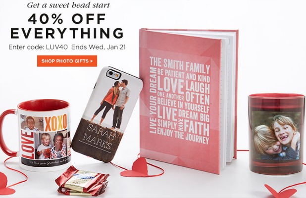 Shutterfly 40 percent off