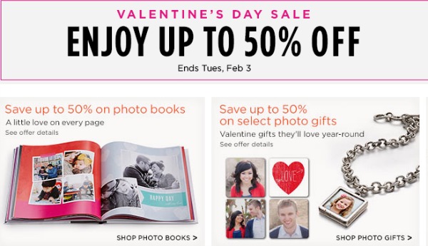 50 off Shutterfly Products